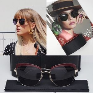 Prada 56 mm Square catwalk polarized sunglasses